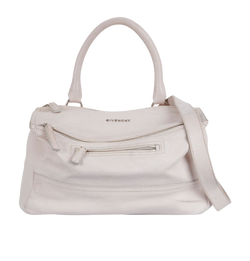 Pandora Shoulder Bag, Leather, White, 0112, DB, 2*